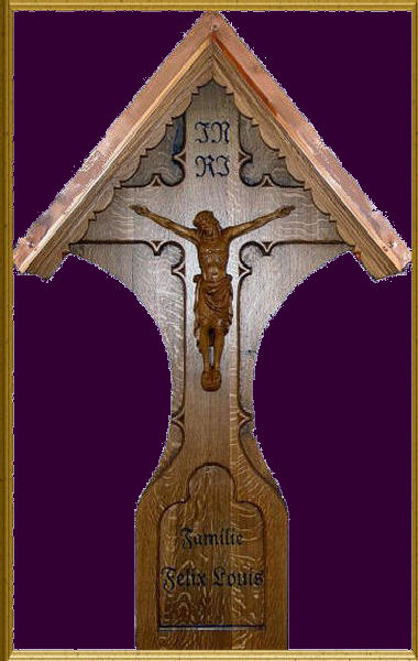 Grave cross with the crucified Jesusu